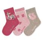 Sterntaler zimné 3 páry, dievčenské, ružové srnka 8422124, 18 - Ponožky