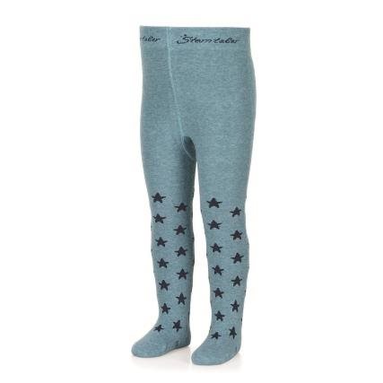 Tights with pictures turquoise, stars 8702101, 122/128 - Baby Tights - Main image