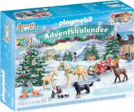 Adventný kalendár Playmobil 71345 Adventní kalendář Koně: Vánoční jízda na saních - Adventní kalendář