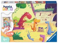 Puzzle Puzzle & Play Dinosaurier 2x24 Teile - Puzzle