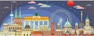 Puzzle Berlín v noci 1000 dielikov Panoráma - Puzzle