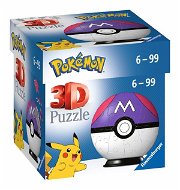 3D puzzle Puzzle-Ball Pokémon: Master Ball, 54 darabos - 3D puzzle