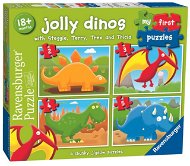 Mein erstes Puzzle Happy Dinosaurs 2/3/4/5 Teile - Puzzle