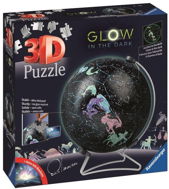 Puzzle-Ball Svietiaci glóbus: Hviezdna obloha 180 dielikov - 3D puzzle