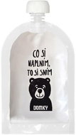 DOMKY refillable pouch Teddy Bear 140 ml - Baby food pouch
