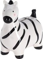 H&L Keramická pokladnička Zebra biela/čierna - Pokladnička