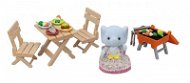 Sylvanian Family BBQ picnic set with elephant - Figure and Accessory Set