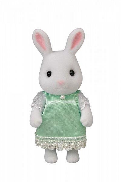 Sylvanian Family City - white rabbit with jewels and gems - Figure