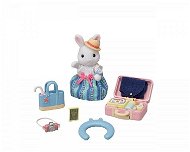 Sylvanian Family Mommy White Rabbit and Weekend Travel Set - Figure and Accessory Set