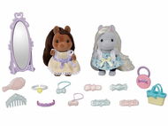 Sylvanian Family Pony friends in the hairdresser - Figure and Accessory Set