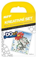 Kreativní set - maxi diamantová mozaika kotě - Creative Kit