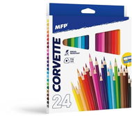 Pastelky MFP 24 ks triangular s ořezávátkem - Pastelky