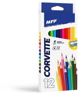 Pastelky MFP 12 ks triangular s ořezávátkem - Pastelky