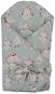 EKO Bamboo wrap with print and coconut removable insert Mint Garden 75x75cm - Swaddle Blanket