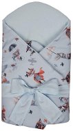 EKO Cotton wrap with print and coconut removable insert Aviator 75x75cm - Swaddle Blanket
