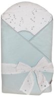 EKO Cotton wrap with print and coconut inside Mint - Swaddle Blanket