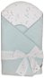 EKO Cotton wrap with print and coconut inside Mint - Swaddle Blanket