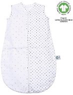 MOTHERHOOD Sleeping bag muslin BIO Pink and black polka dots 0-6 m 0,5 tog - Children's Sleeping Bag