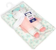 BABYMATEX takaró játékkal Sheep Mint Pink 75 x 100 cm - Pléd