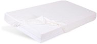 BABYMATEX lepedő, matracvédő, rugalmas, bambusz, fehér 60 x 120 cm - Kiságy lepedő
