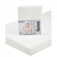 EKO Waterproof sheet with rubber jersey white 120x60 cm - Cot sheet