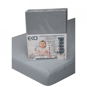 EKO Waterproof sheet with rubber jersey grey 120x60 cm - Cot sheet