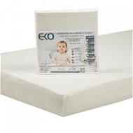 EKO Sheet with rubber jersey beige 120x60 cm - Cot sheet
