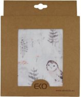 EKO Přikrývka bambusová mušelínová Owls 120x120 cm - Přikrývka
