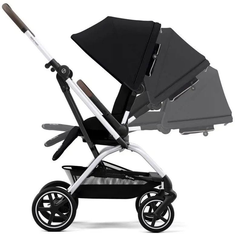 CYBEX Eezy S Twist 2 SLV Moon Black Baby Buggy alza.sk