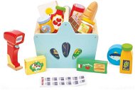 Le Toy Van Bevásárló kosár élelmiszerekkel és vonalkódolvasóval - Játék élelmiszer