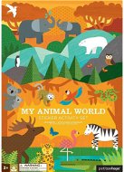 Petit Collage Znovupoužitelné samolepky se scénou Můj svět zvířat - Kids Stickers
