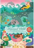 Kids Stickers Petit Collage Znovupoužitelné samolepky se scénou Svět mořské víly - Dětské samolepky