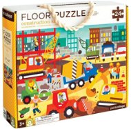 Petit Collage Padló puzzle Építkezés a városban - Puzzle