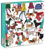 Galison Puzzle Dogs in winter 500 pieces - Jigsaw