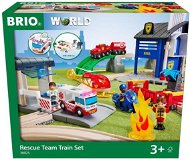 BRIO WORLD 36025 Vlaková sada záchranářského týmu  - Vláčkodráha