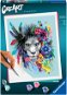 Ravensburger Kreatívne a výtvarné hračky 202249 CreArt Pestrofarebný lev s kvetinami - Maľovanie podľa čísel