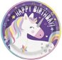 Talíře jednorožec – unicorn – happy birthday – narodeniny – 8 ks – 22 cm - Tanier