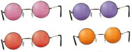 Party glasses lenon - hippies - hippy - 4 types - Costume Accessory