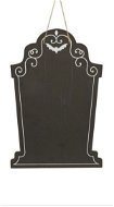 Náhrobná tabuľa s kriedou, 25 x 38 cm - halloween - Dekorácia