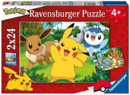Ravensburger 056682 Pokémon - 2 x 24 Teile - Puzzle