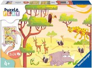 Ravensburger 055944 Puzzle & Play Dobrodružstvo na safari 2× 24 dielikov - Puzzle