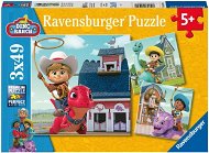 Puzzle Ravensburger 055890 Dino Ranch 3x49 darab - Puzzle