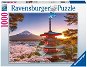 Puzzle Ravensburger 170906 Rozkvitnuté čerešne v Japonsku 1000 dielikov - Puzzle