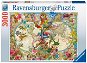 Ravensburger 171170 Motýlia mapa sveta 3000 dielikov - Puzzle