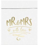 Paper bags for sweets mr&mrs white - wedding - 13 x 14cm - 6 pcs - Bag