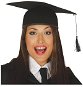 Black graduation cap - unisex - Costume Accessory