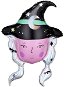 Fóliový balónik klobúk – halloween – čarodejnica – 60 cm - Balóny