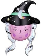 Fóliový balónik klobúk – halloween – čarodejnica – 60 cm - Balóny