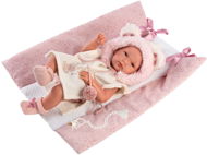 Llorens 63544 New Born Girl - realistic baby doll with all-vinyl body - 35 cm - Doll