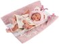 Doll Llorens 63544 New Born Girl - realistic baby doll with all-vinyl body - 35 cm - Panenka